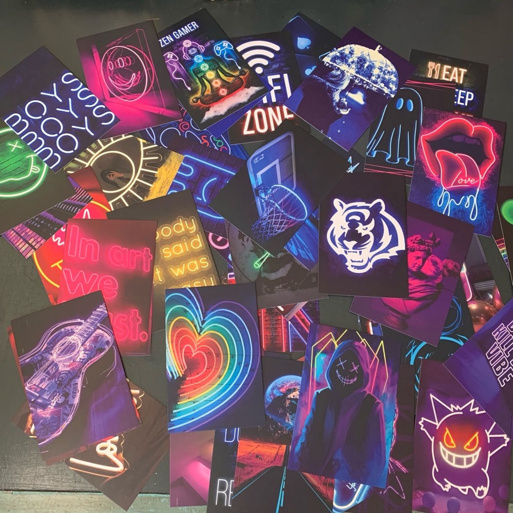 Neon Digital Art Print Collection - New!